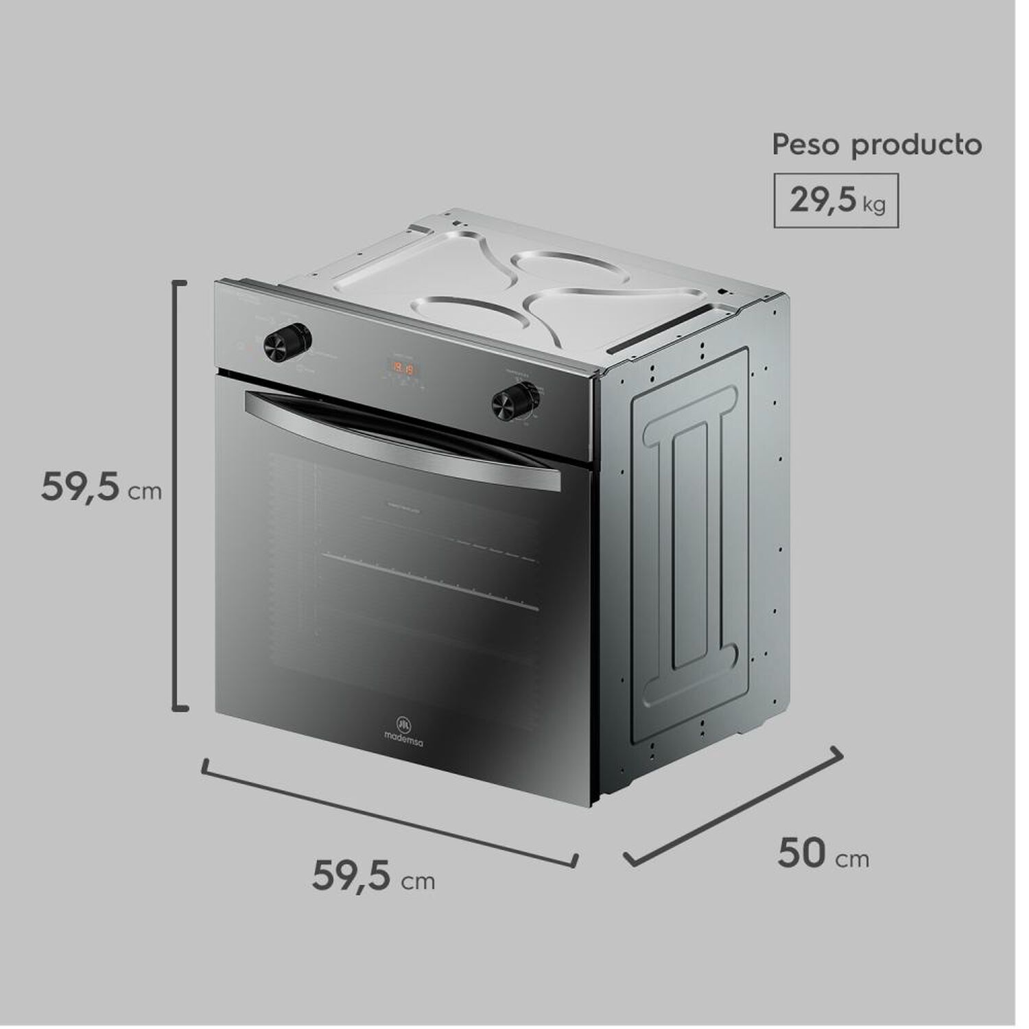 Horno Empotrado Mademsa Om6cx / 50 Litros image number 2.0