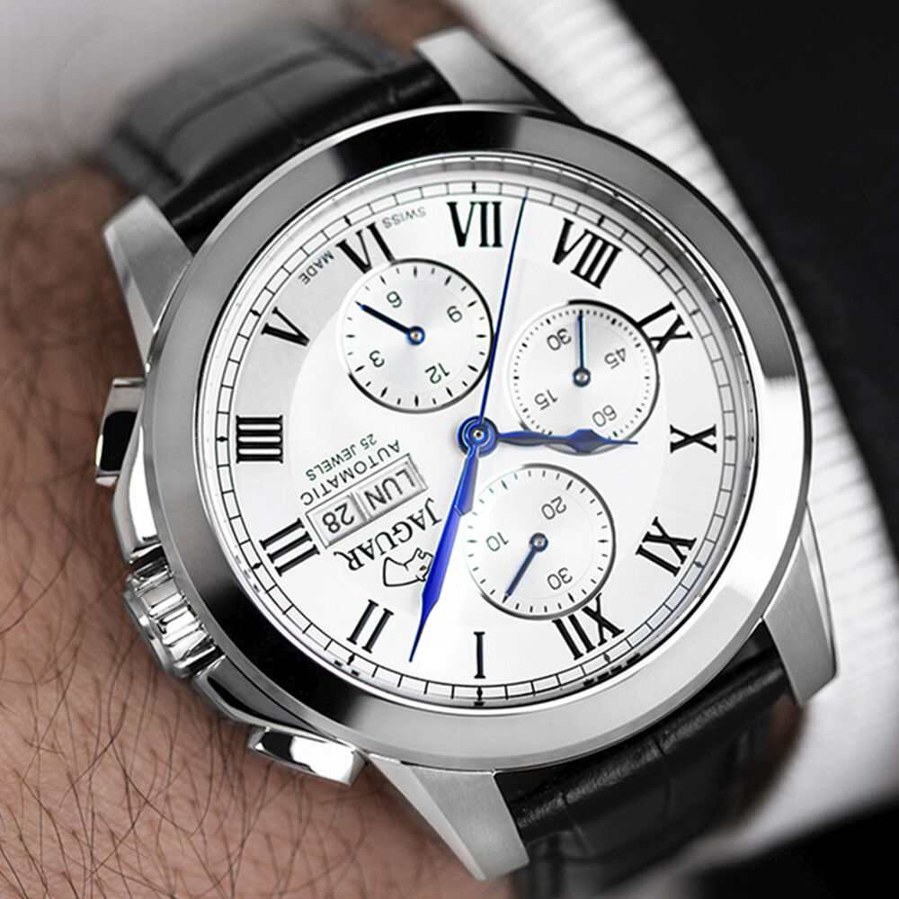 Reloj J975/2 Jaguar Plateado Hombre Automatico image number 2.0