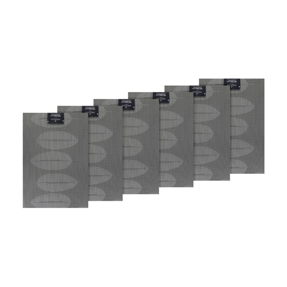 Pack 6 Individuales Nautica Home 45x30cm Reversible Hojas Gris image number 4.0