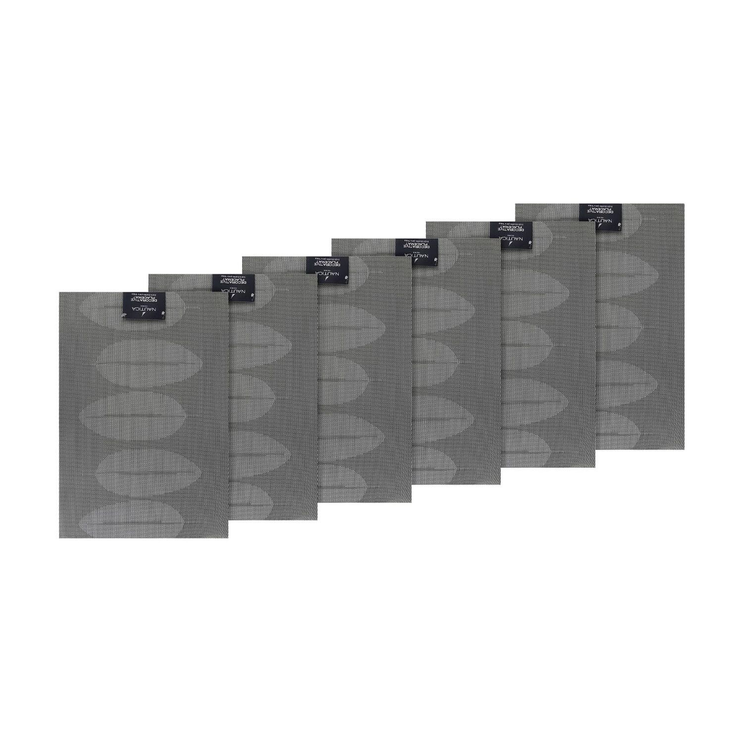 Pack 6 Individuales Nautica Home 45x30cm Reversible Hojas Gris image number 4.0