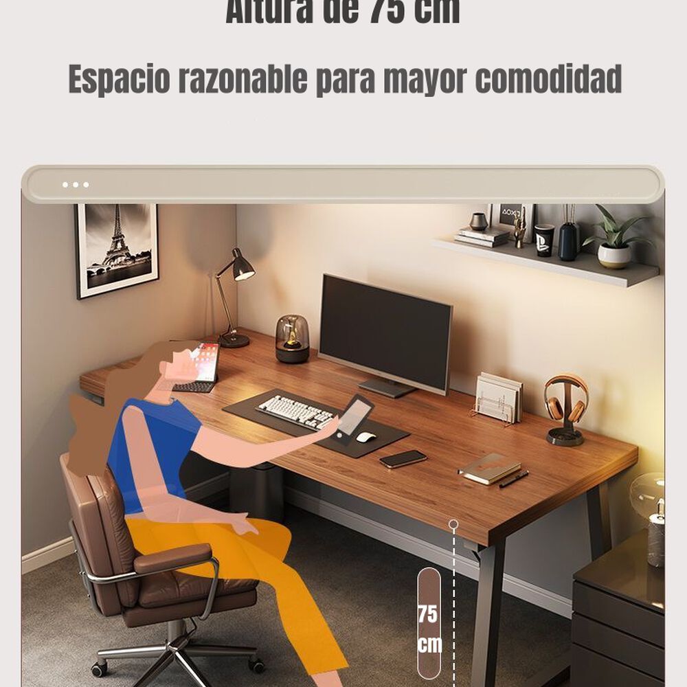 Escritorio Mesa 120*60*75cm By Lubabycas image number 6.0