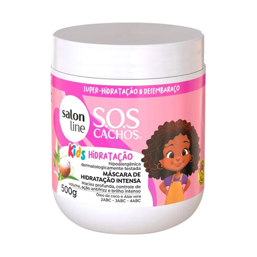 Máscara Para Rizos Oleo De Coco Y Aloe Vera Salon Line Kids 500gr image number 0.0