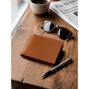 Billetera Hombre Bruno Caf&eacute; Con Monedero Carven Paris
