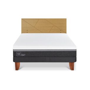 Cama Europea Cic Ortopedic Advance / 2 Plazas / Base Normal + Respaldo