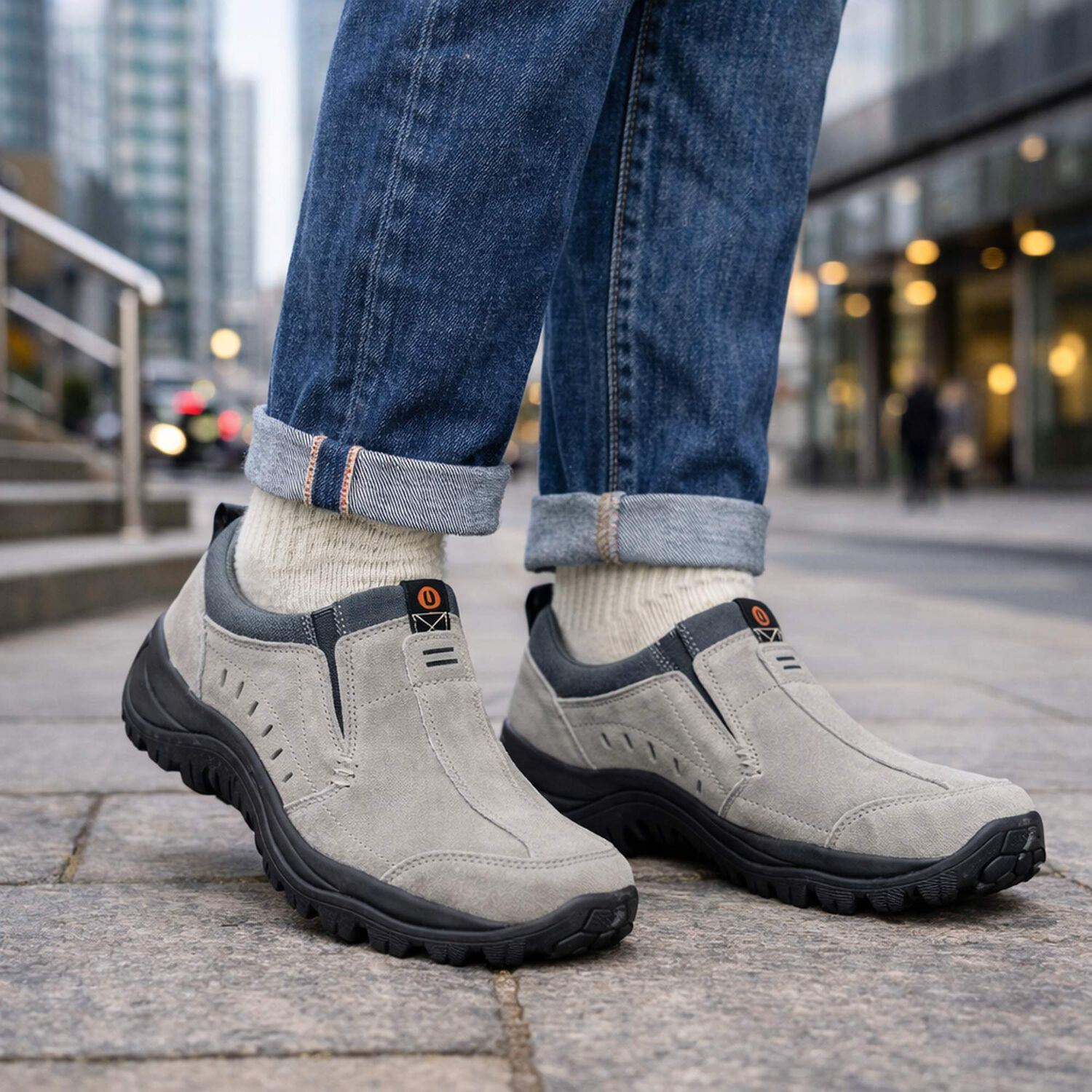 Zapato De Cuero Cedro Gris London Adixt image number 5.0