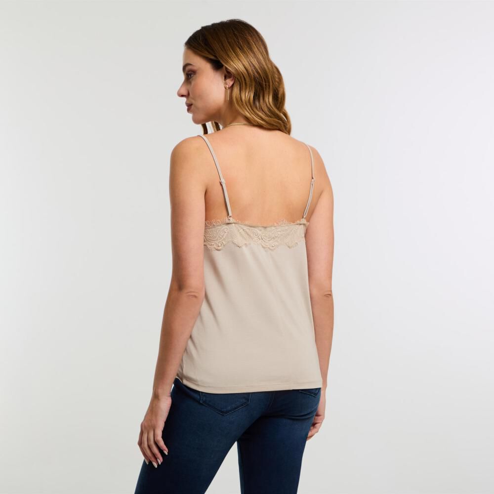 Polera Pabilo Aplicación Encaje Mujer Kimera image number 3.0
