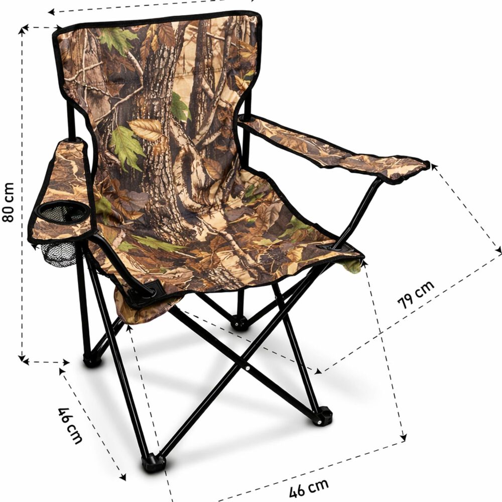 Silla Plegable Playa Exterior Camping Portatil Militar image number 2.0