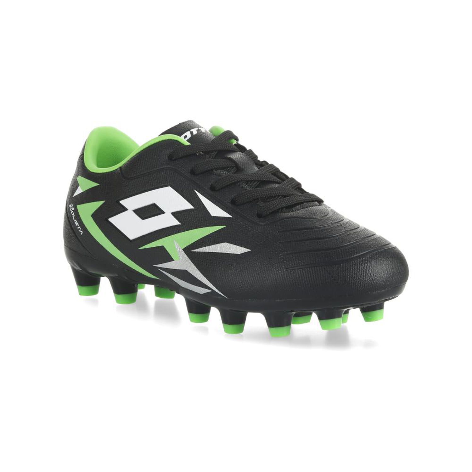 Zapato De F&uacute;tbol Ni&ntilde;o Lotto Solista Fg Jr Negro/verde image number 0.0