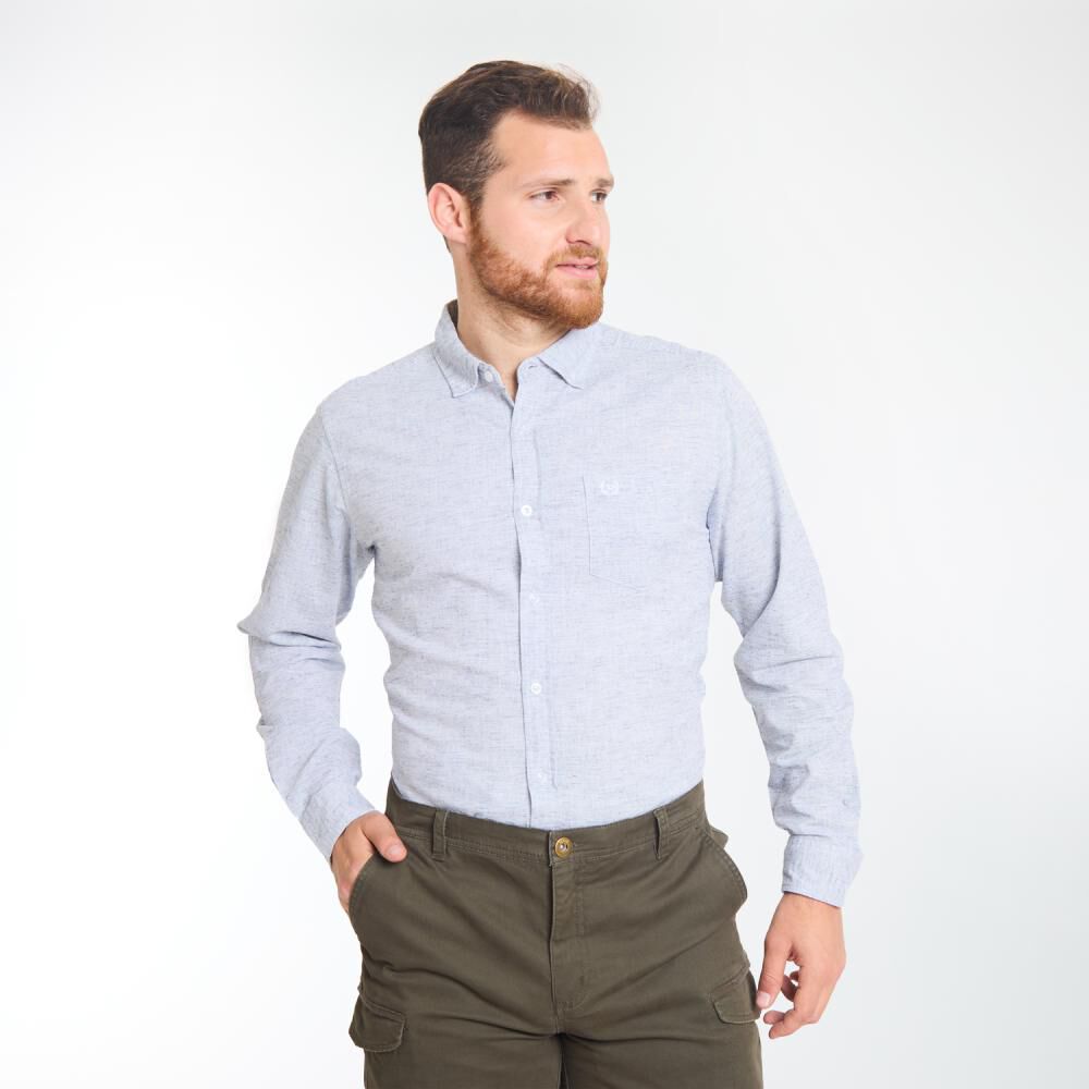 Camisa Lino Manga Larga Hombre Peroe image number 0.0