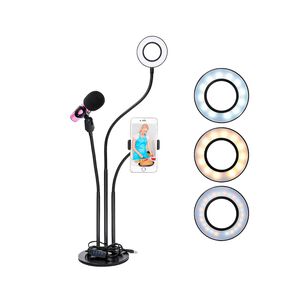 Soporte Aro De Luz Led 3 En 1