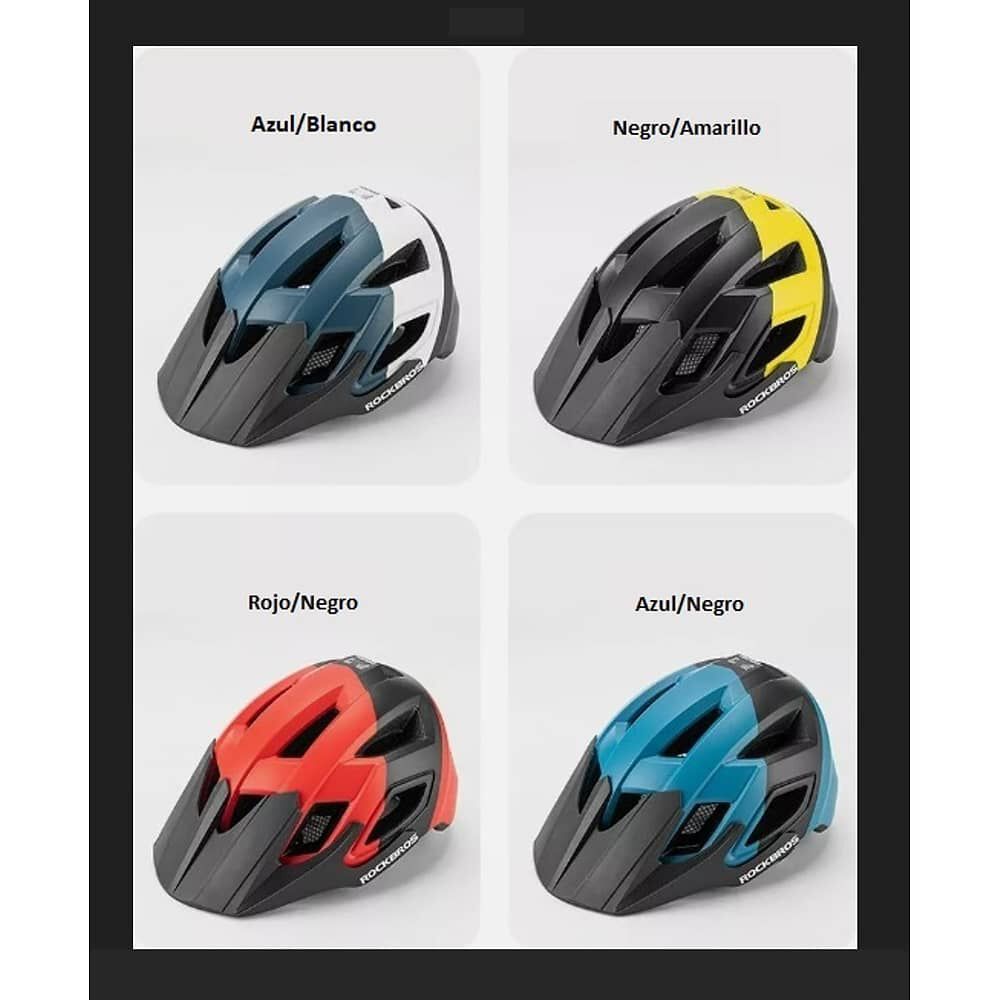 Casco Bicicleta Adulto Rockbros Rojo Negro image number 7.0