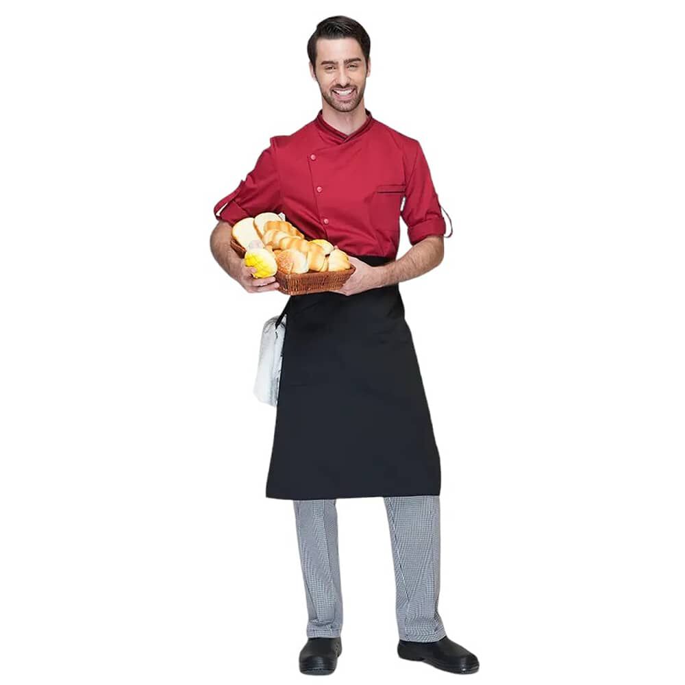 Mandil Cl&aacute;sico De Cocina O Salon Negro image number 2.0