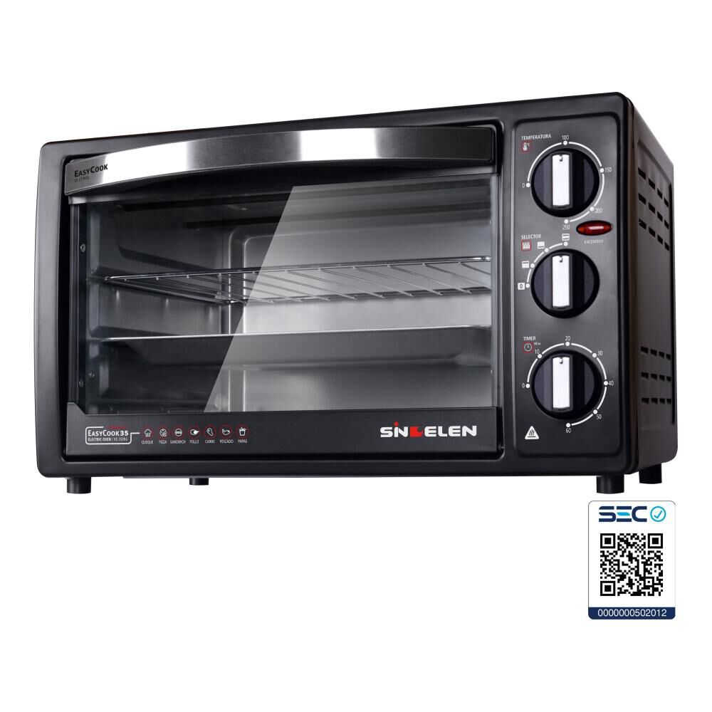 Horno Eléctrico Sindelen HE-350NG / 35 Litros / 1250W, foto 3