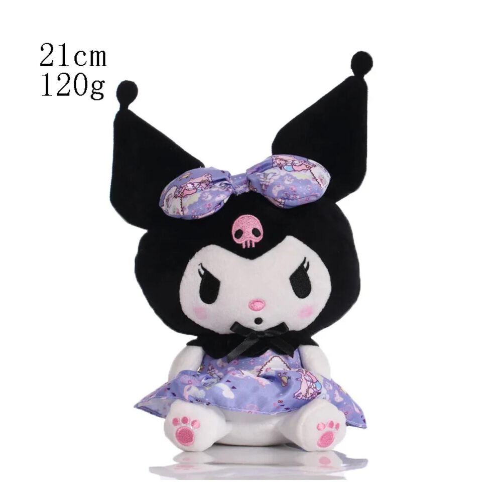 Juguete Pack 6 Peluches Llaveros Kuromi 13cm Infantiles image number 2.0
