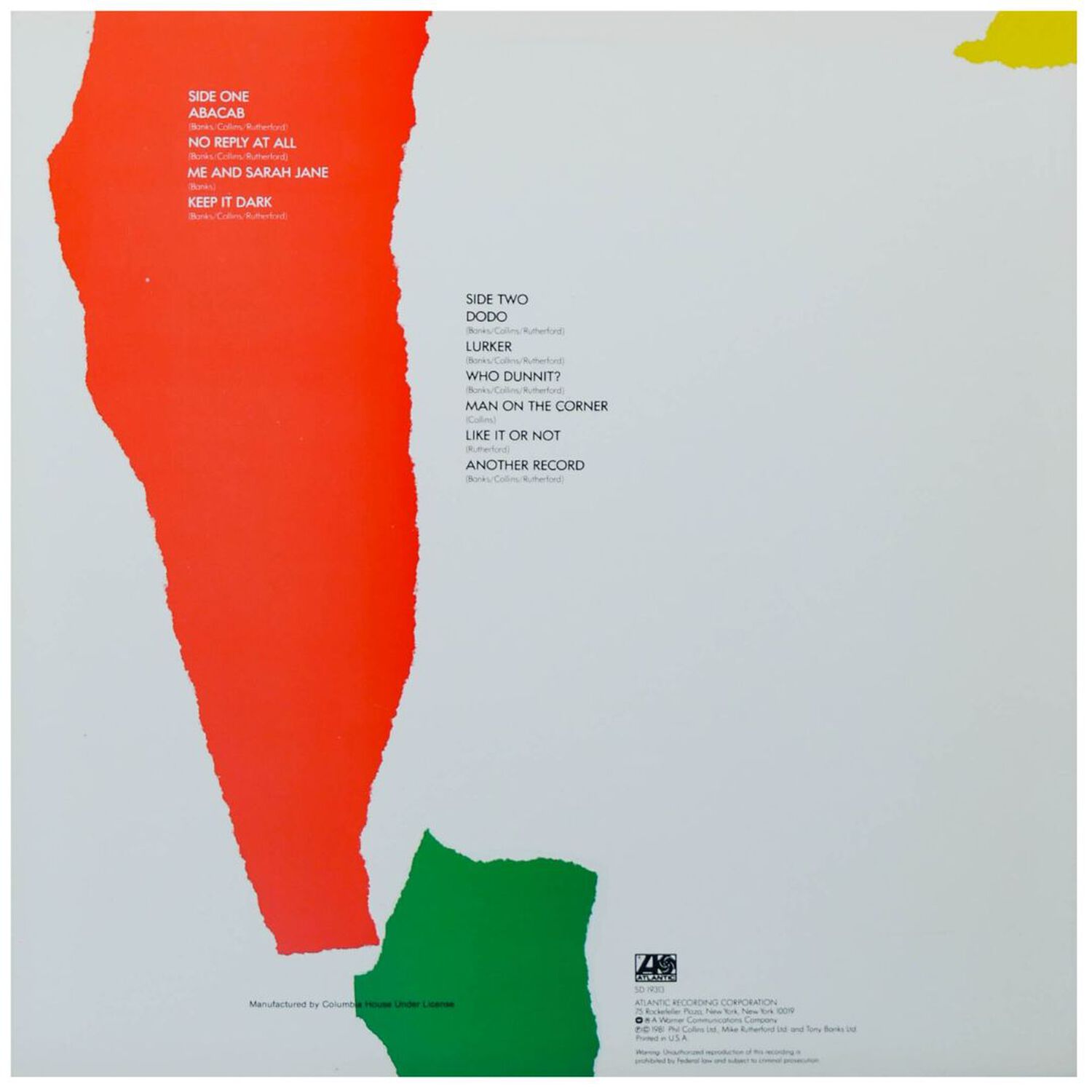 Genesis - Abacab | Vinilo Usado image number 1.0