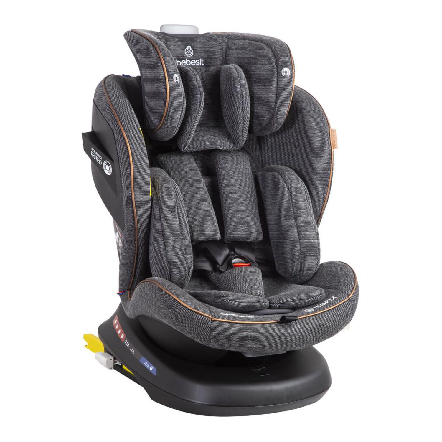 Silla De Auto Bebesit Convertible Isofix Supra 360&ordm; Premium Gris image number 3.0