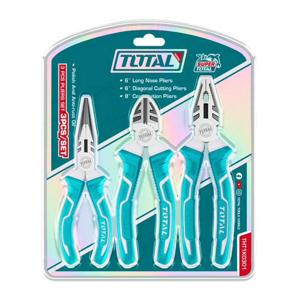 Juego De Alicates 3 Piezas Total image number 2.0