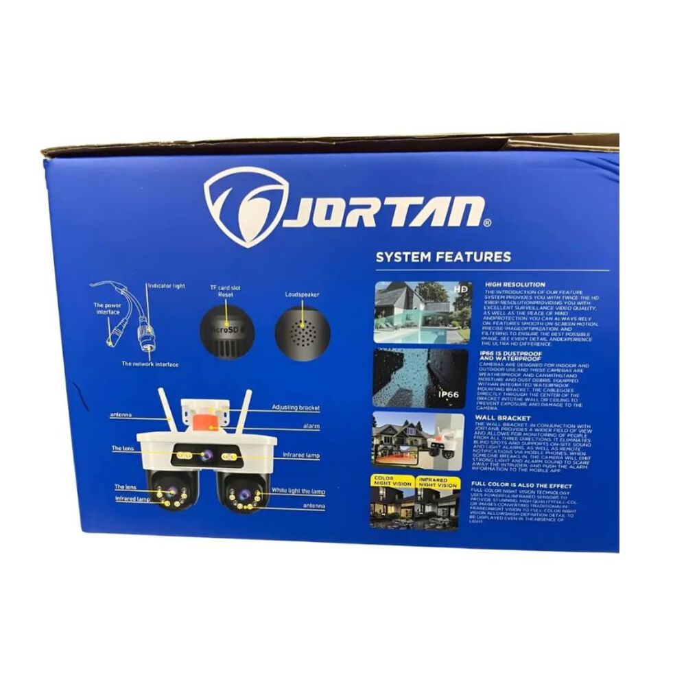 Camara De Seguridad Dual Ip66 Wifi Inteligente Jortan Blanco image number 1.0