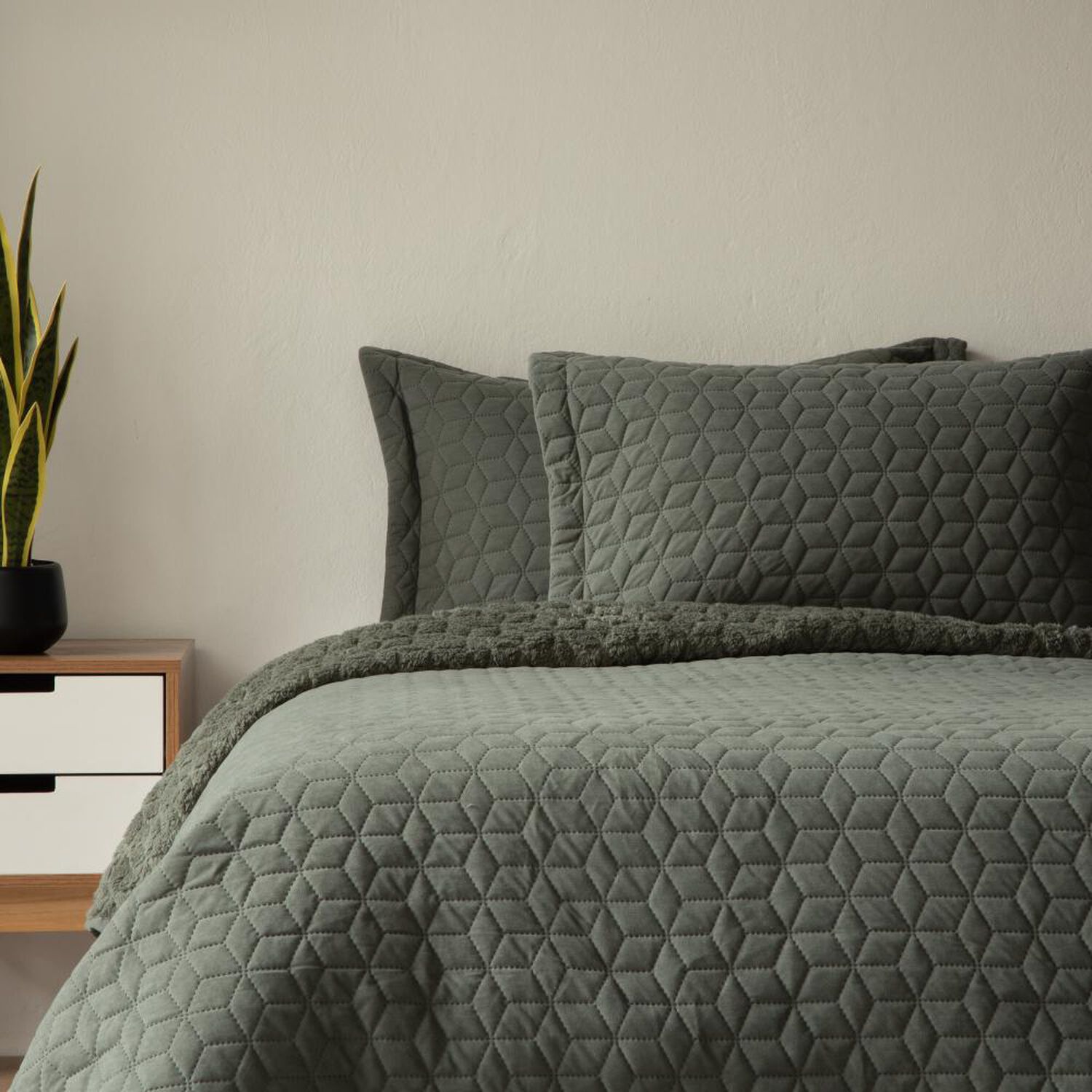 Quilt Sherpa Azhome Flannel / 2 Plazas image number 0.0