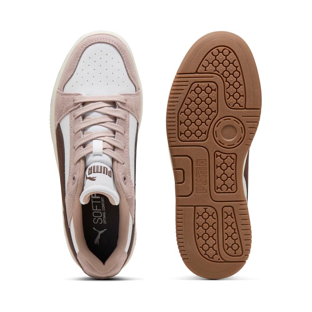 Zapatilla Urbana Mujer Puma Rebound Femme Low Sd Rose Latte-chocolate Brown- White image number 3.0