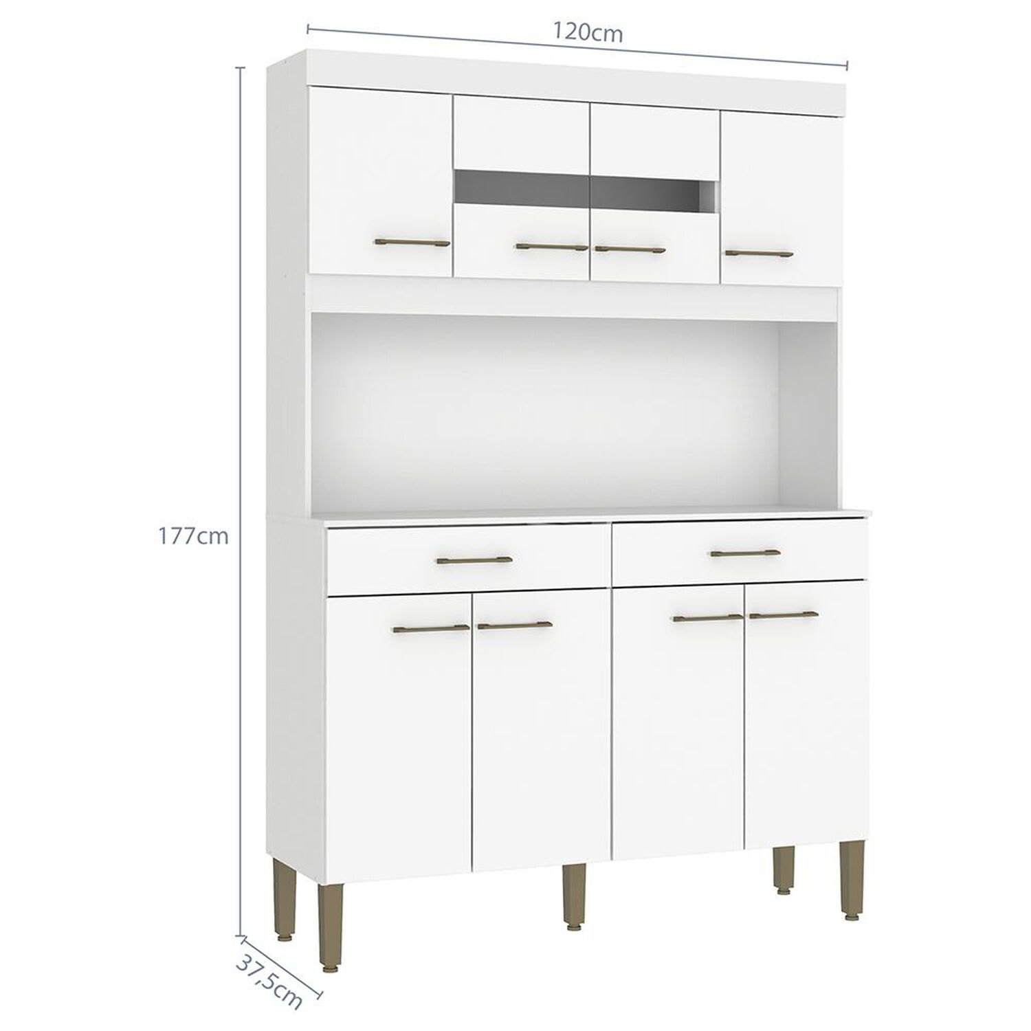 Mueble De Cocina Vekkahome Laura / 8 Puertas / 2 Cajones image number 1.0