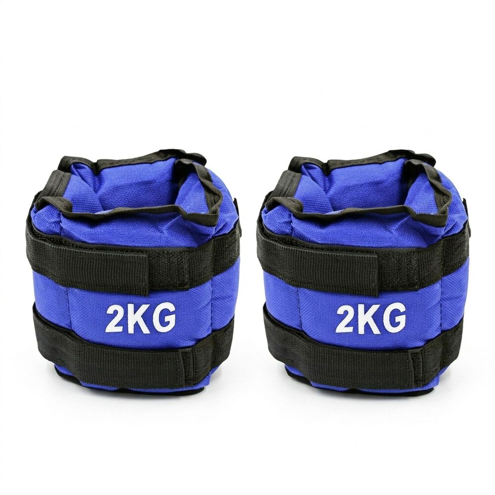 Pesas Tobilleras Mu&ntilde;ecas Ajustables 2kg Fitness Ejercicio image number 6.0
