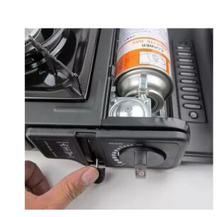 Cocinilla Port&aacute;til De Camping Con Malet&iacute;n De Trasporte Negro