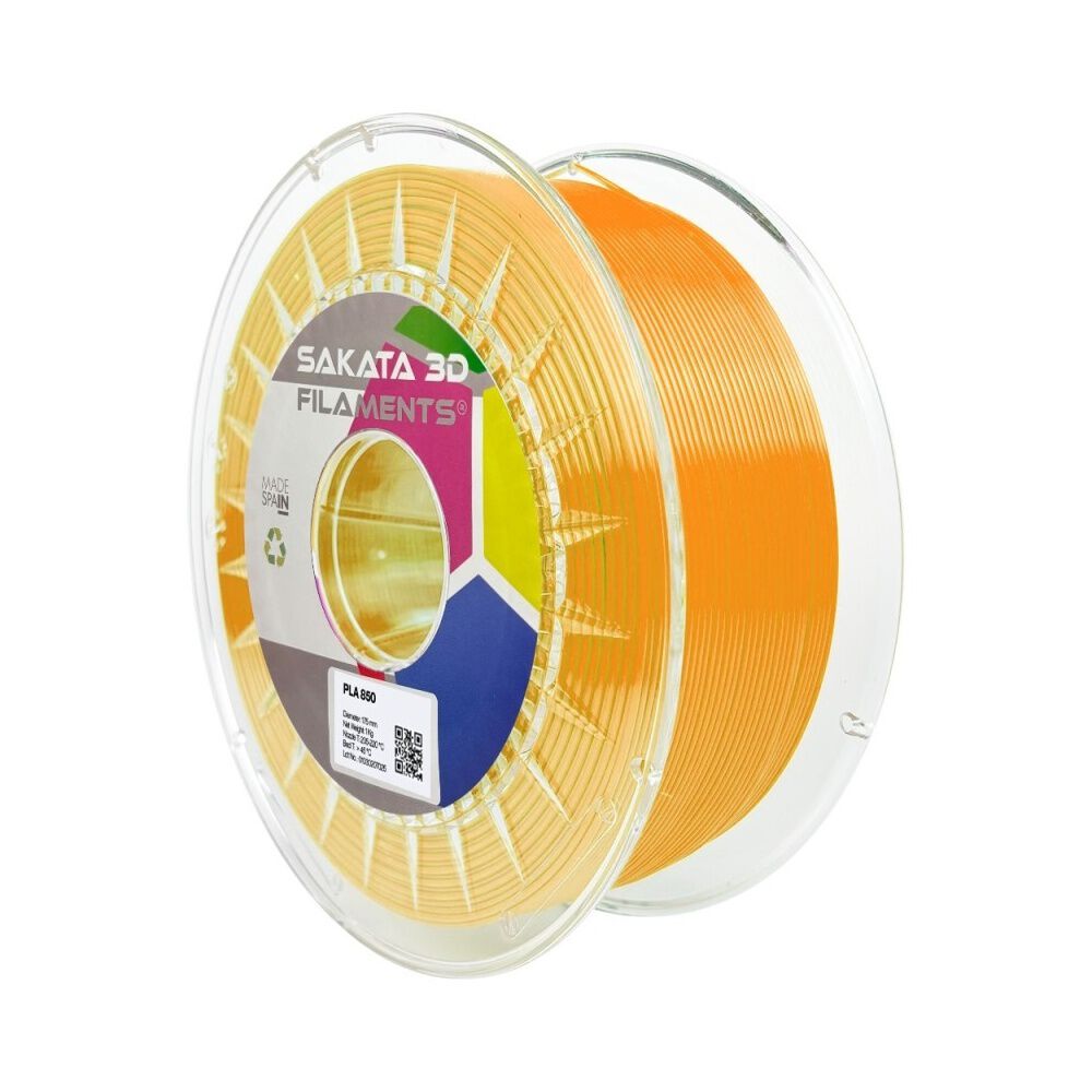 Filamento Sakata Pla 850 Fluor Orange Fresh 1.75mm 1kg image number 0.0