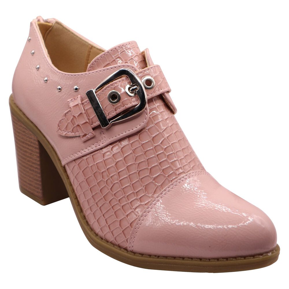 Botin Correa Hebilla Rosado image number 0.0