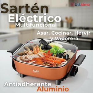 Sartén Eléctrico Multifuncional Antiadherente 1350w De Potencia