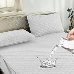 Cubrecolchon Impermeable 2 Plazas + Fundas