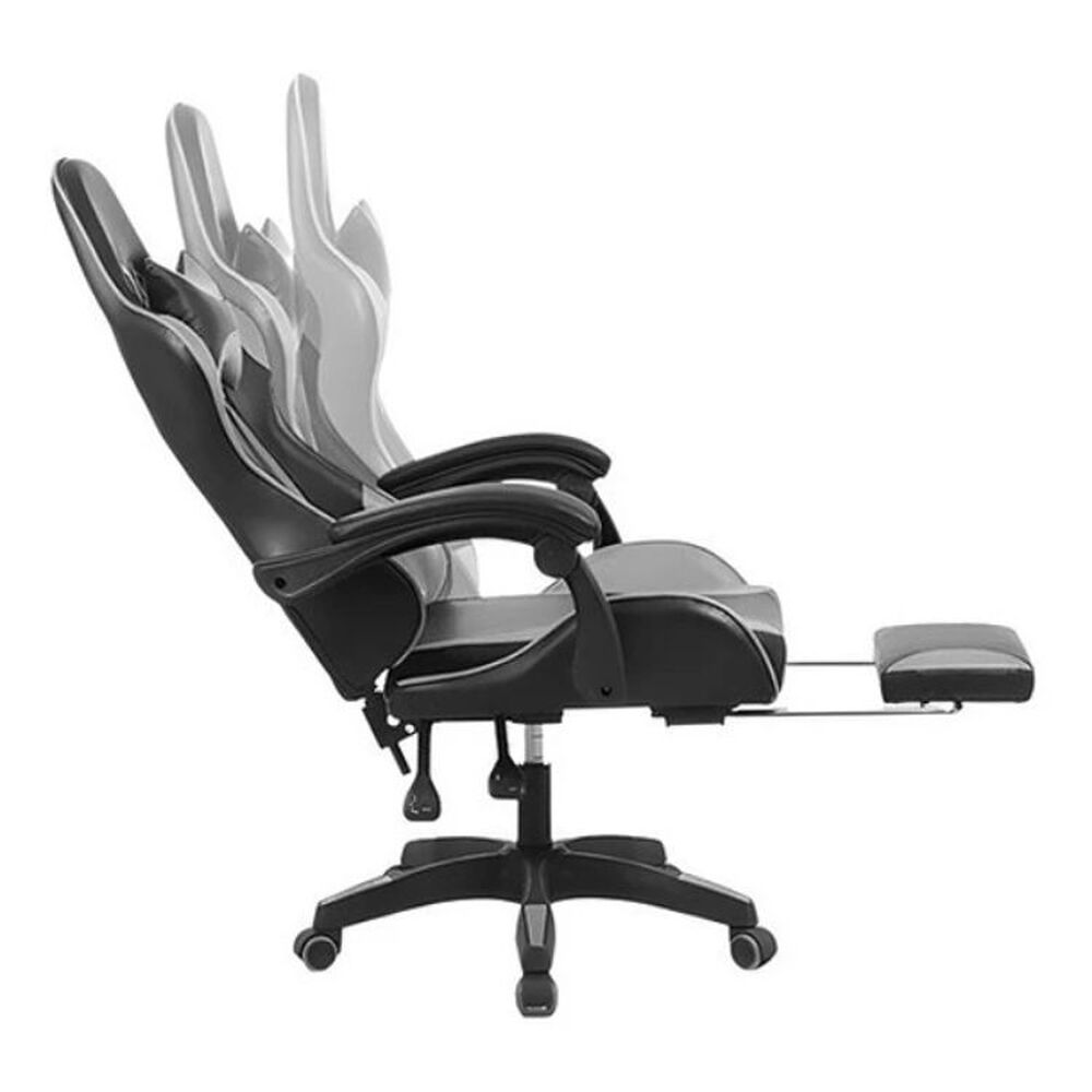 Silla Gamer Con Luz Rgb Reposapiés Y Masajeador Reclinable image number 5.0