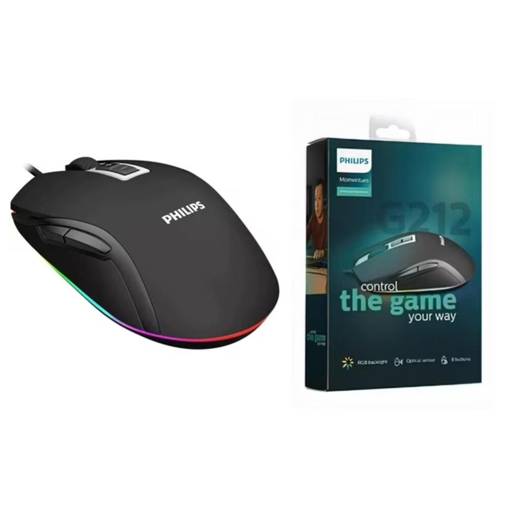 Mouse Gamer Alambrico Usb 8b 2800dpi Rgb Spk9212 image number 3.0