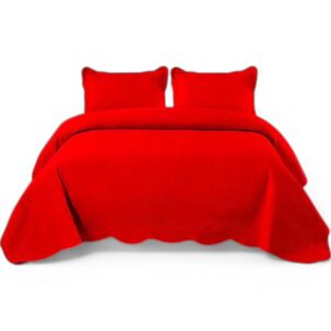 Cubrecama De Verano King Quilt + 2 Fundas De Almohada Cobertor Delgado Qvr3-27