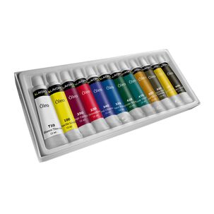 Pintura Oleo 12 Colores Pomo Fultons