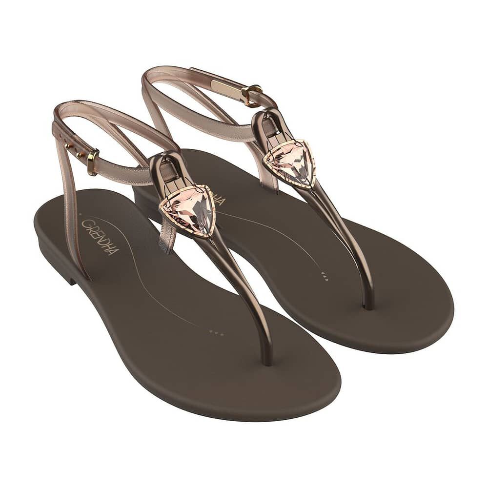 Sandalia Mujer Caf&eacute; Luar 2 Grendha image number 0.0