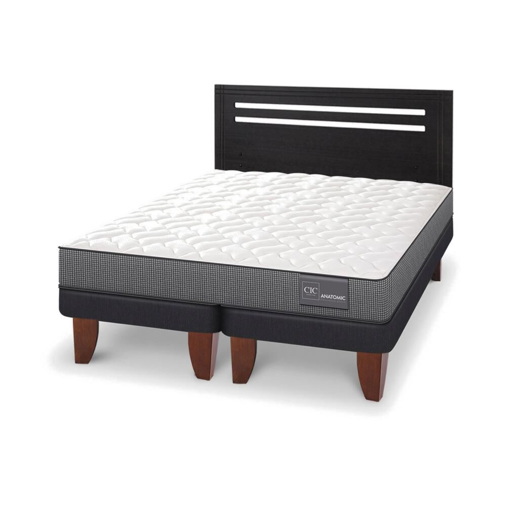 Cama Europea Cic Anatomic / 2 Plazas / Base Dividida + Respaldo image number 3.0