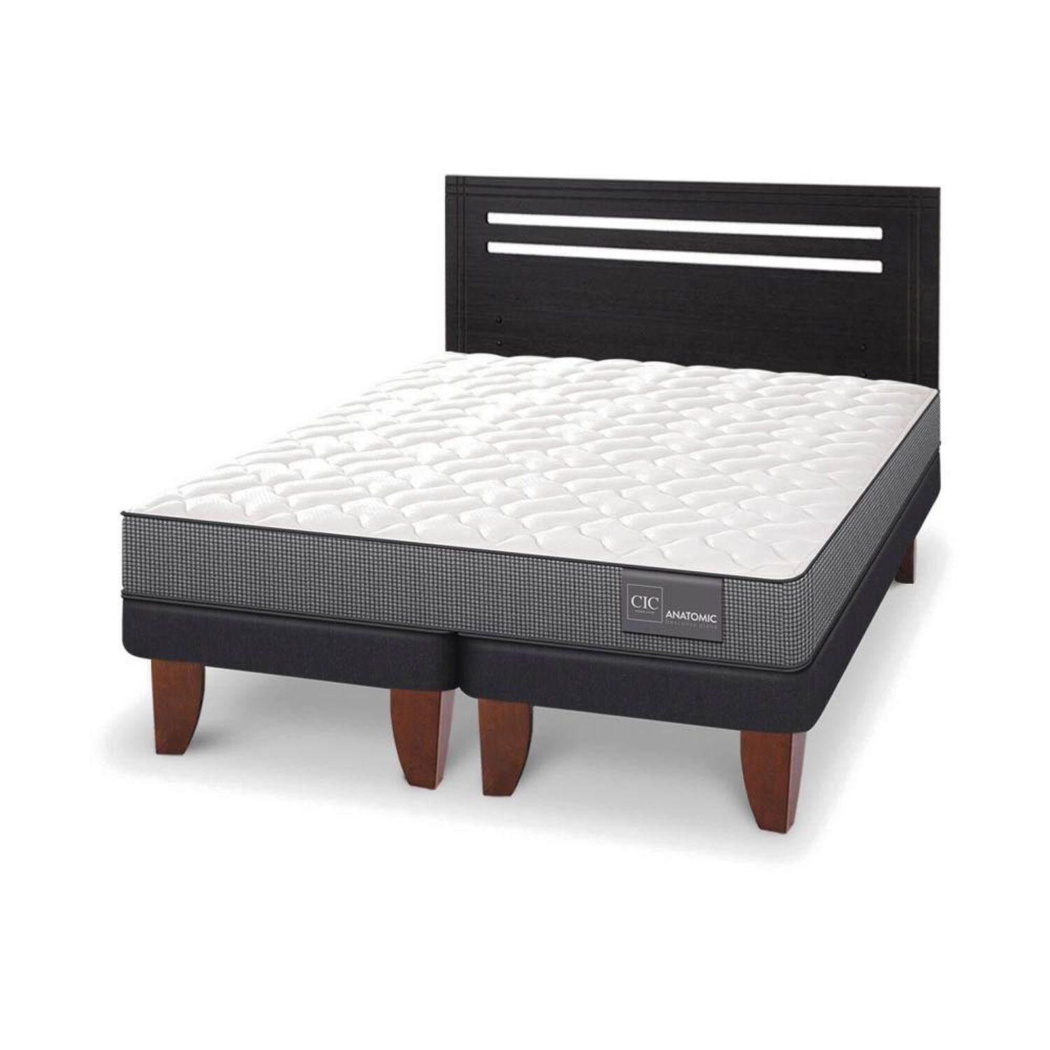 Cama Europea Cic Anatomic / 2 Plazas / Base Dividida + Respaldo image number 3.0