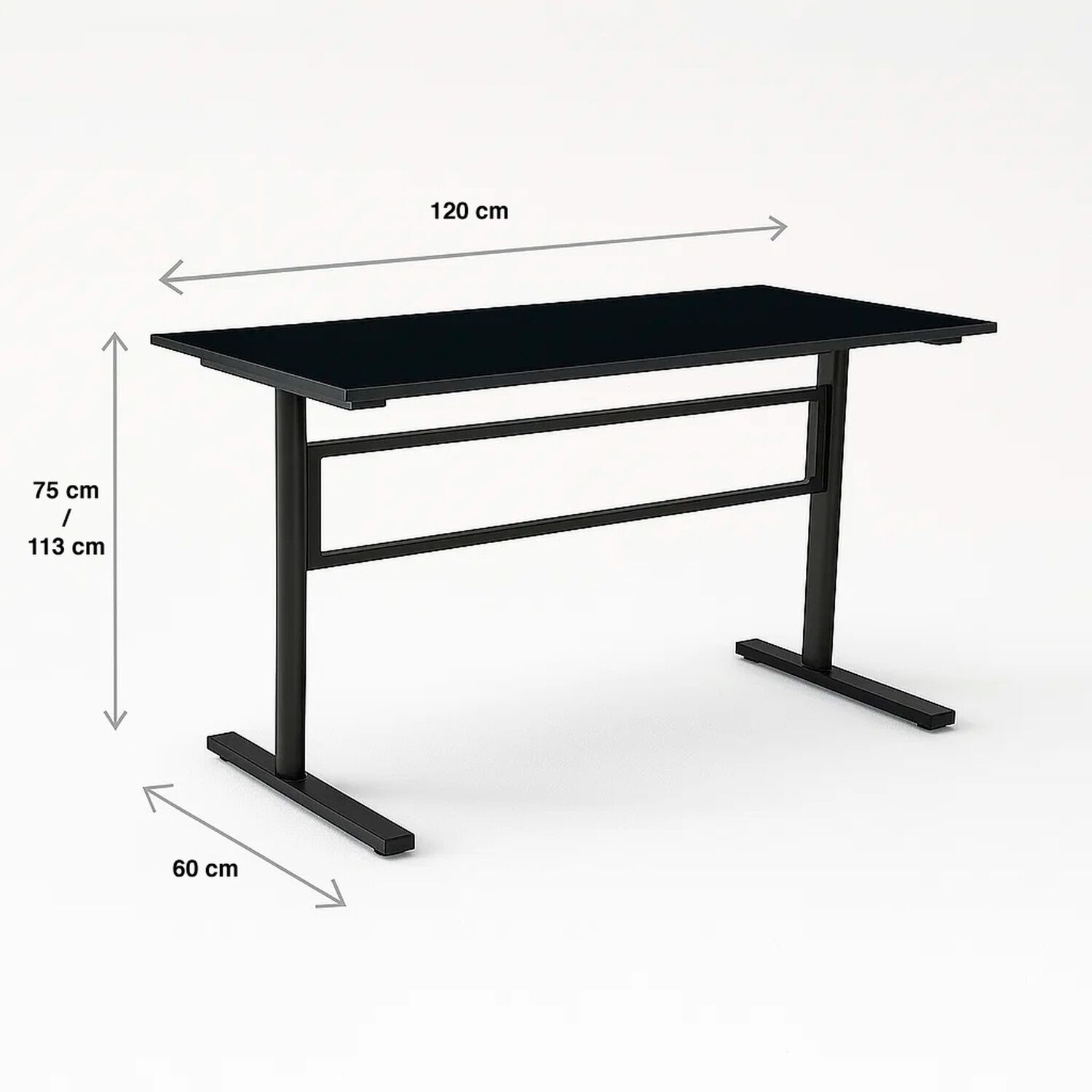 Escritorio De Trabajo Con Altura Regulable Standing Desk - Negro image number 3.0