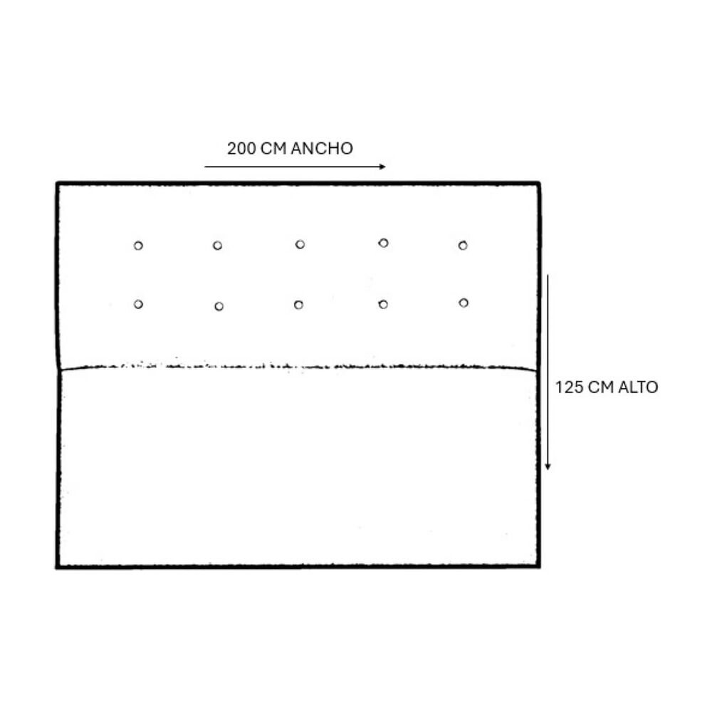 Respaldo Berna Alto Super King image number 2.0
