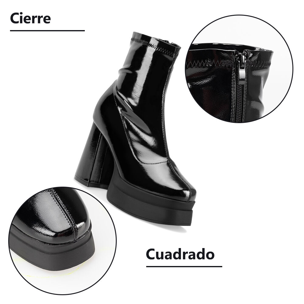 Botin Mujer Noche Negro Weide image number 6.0