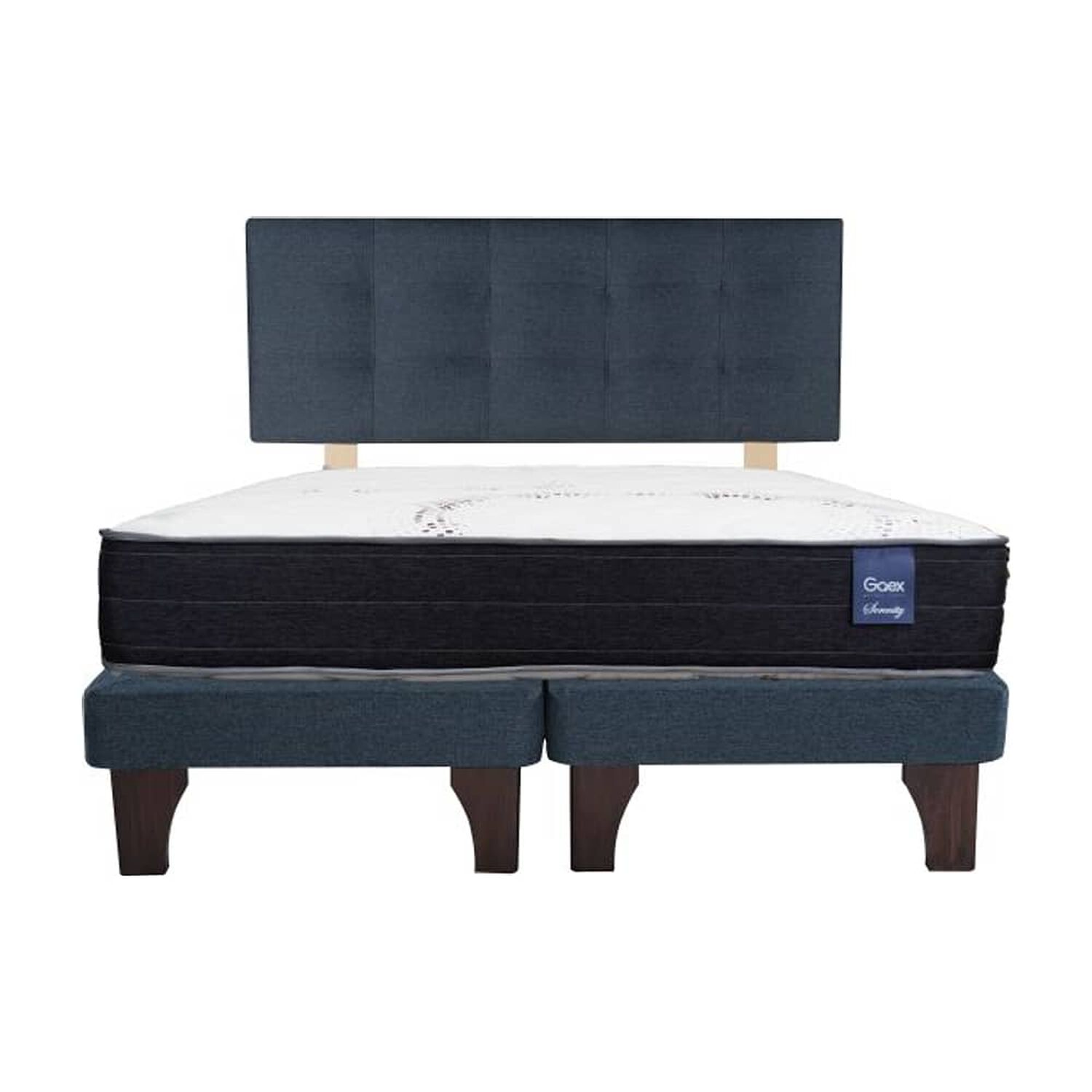 Cama Europea 2 Plazas 190 Respaldo Ginebra image number 3.0