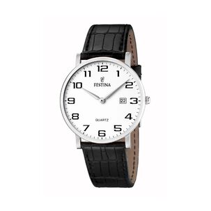 Reloj F16476/1 Festina Blanco Hombre Correa Cl&aacute;sico