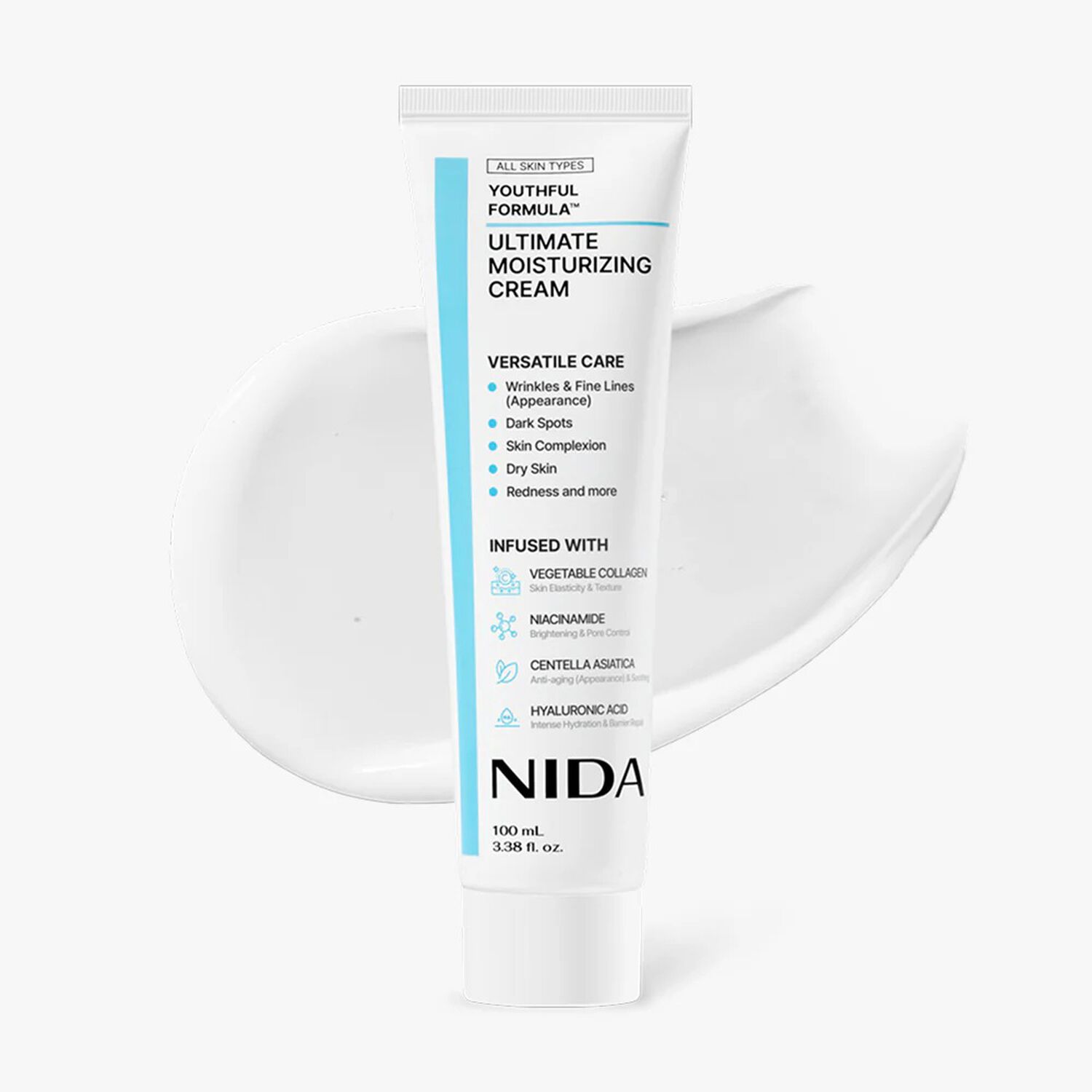Youthful Formula Ultimate Moisturizing Cream (nida) - 100ml Crema Antiedad Con Col&aacute;geno, P&eacute;ptidos, Niacinamida image number 0.0