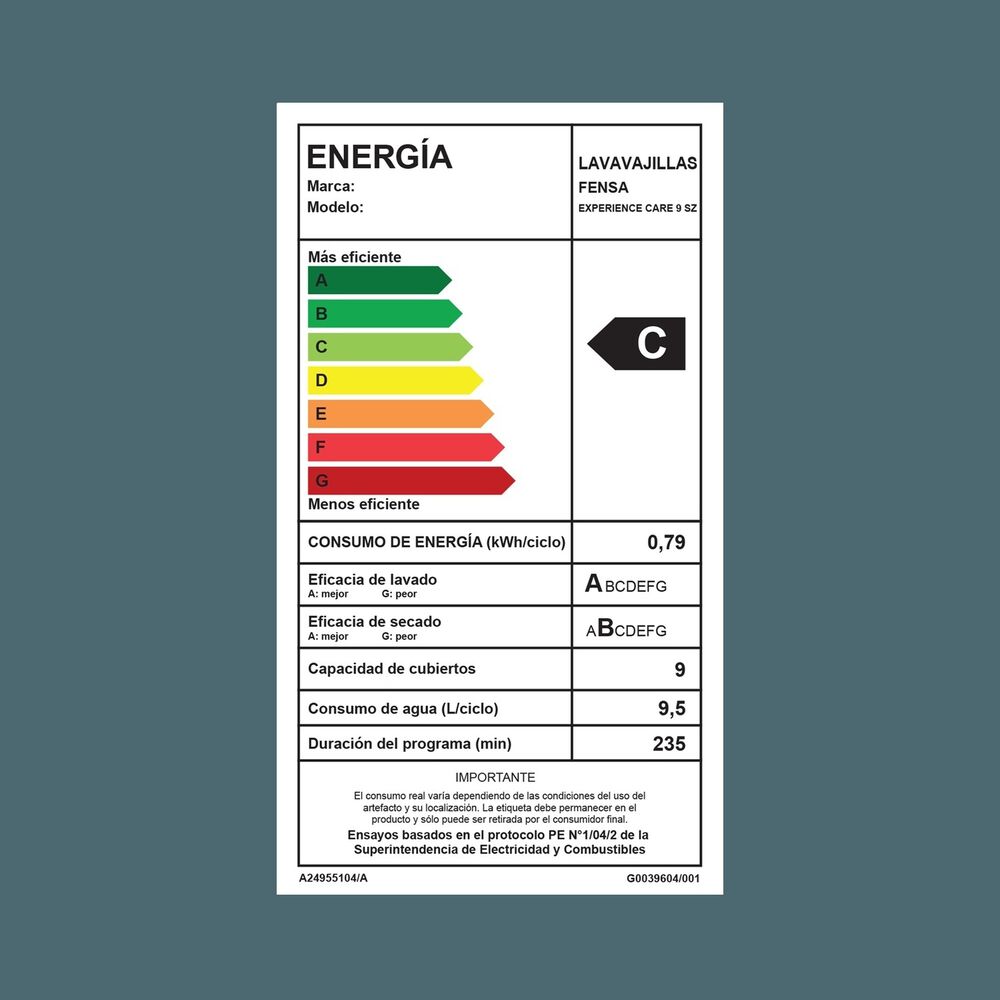 Lavavajillas 9 Cubiertos Programa Econ&oacute;mico 9sz Inox image number 9.0