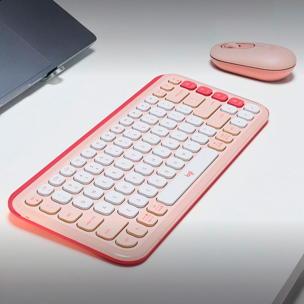 Kit Teclado Y Mouse Inalámbricos Logitech Pop Icon Rosa image number 8.0