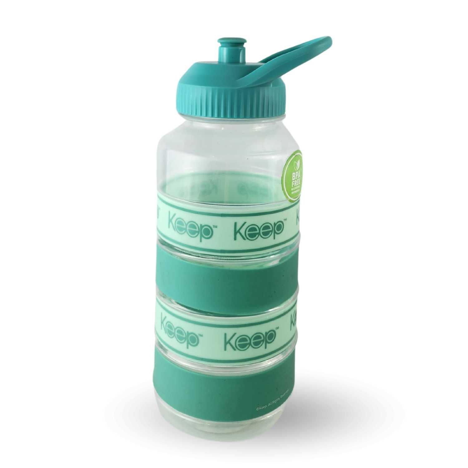 Botella Keep Agua Big Bands Deportista Outdoor 1l Turquesa image number 1.0