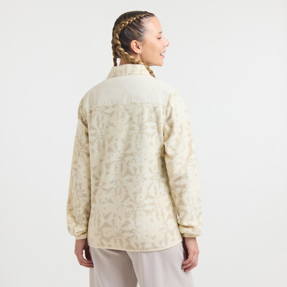 Polerón Deportivo Bloque Color Regular Cuello Alto Mujer Wetland image number 3.0