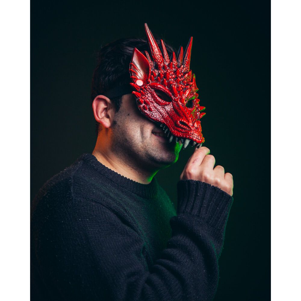 M&aacute;scara De Drag&oacute;n 3d Suave C&oacute;moda Cosplay Halloween Fiesta image number 9.0