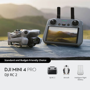Drone Dji Mini 4 Pro Gl 4k Hdr Gps Con Control Dji Rc 2 Pantalla